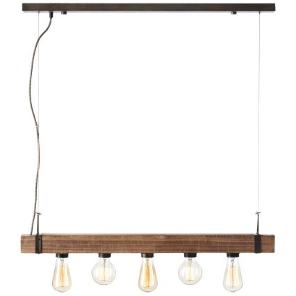 Brilliant - Chandelier on a string WOODHILL 5xE27/30W/230V - FSC certified