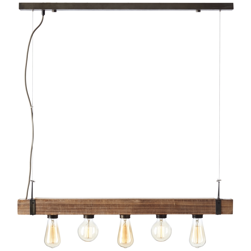 Brilliant - Chandelier on a string WOODHILL 5xE27/30W/230V - FSC certified