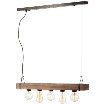 Brilliant - Chandelier on a string WOODHILL 5xE27/30W/230V - FSC certified