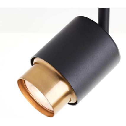 Brilliant - COVELO LED spotlight 3x GU10/5W/230V black/gold