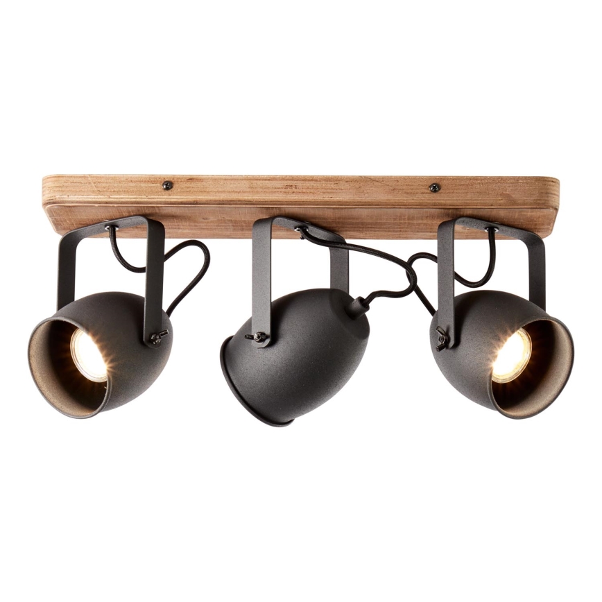 Brilliant - CROWTON Spot Light 3xGU10/6W/230V, Pine