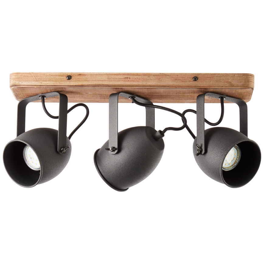 Brilliant - CROWTON Spot Light 3xGU10/6W/230V, Pine