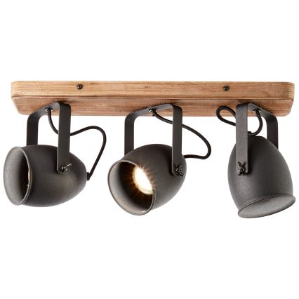 Brilliant - CROWTON Spot Light 3xGU10/6W/230V, Pine
