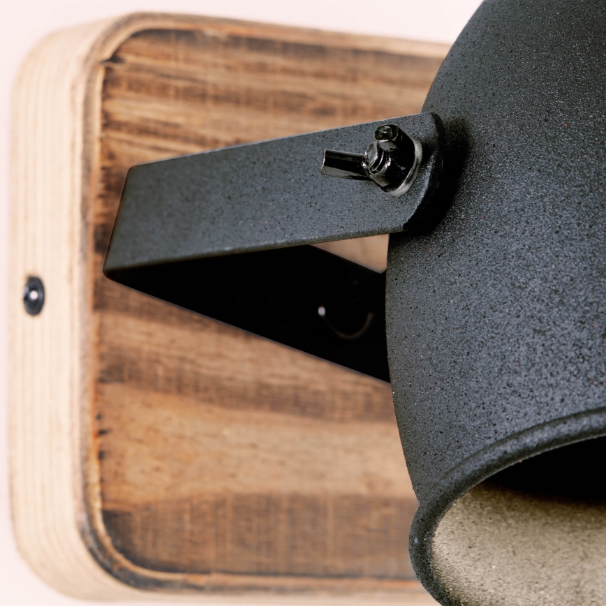 Brilliant - CROWTON Wall-Mounted Spotlight 1xGU10/6W/230V, Pine