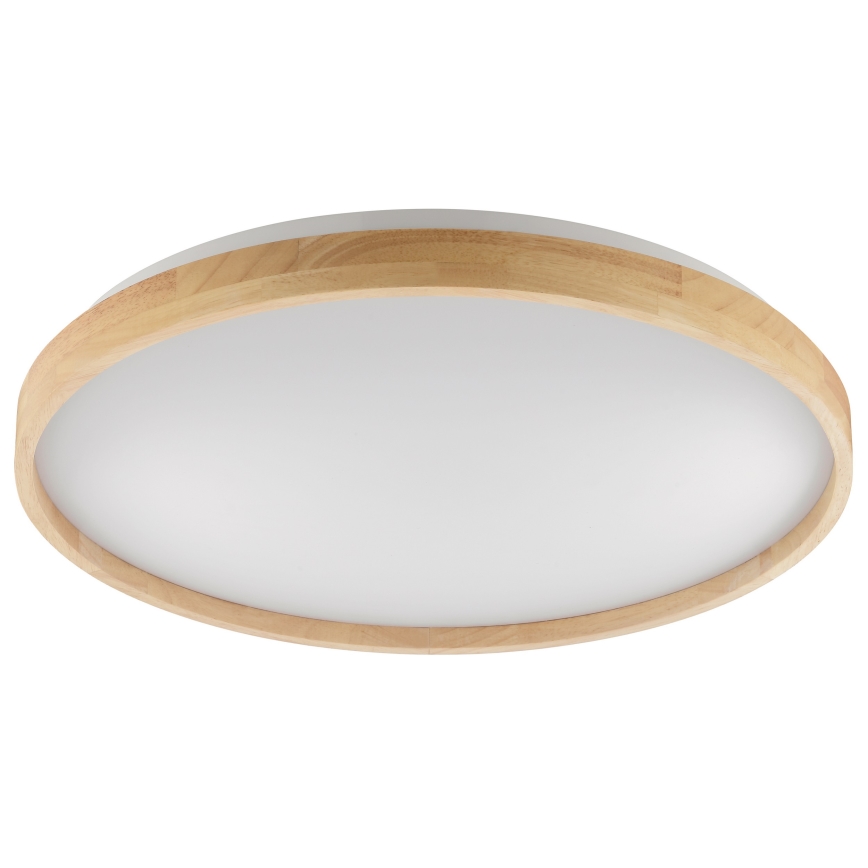Brilliant - Dimmable ALSON LED Ceiling Light LED/17W/230V 3000-6500K diam. 49,5 cm Rubberwood + Remote Control