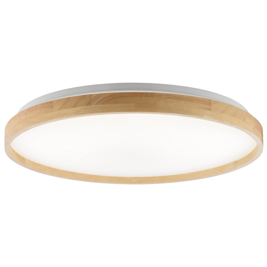 Brilliant - Dimmable ALSON LED Ceiling Light LED/17W/230V 3000-6500K diam. 49,5 cm Rubberwood + Remote Control