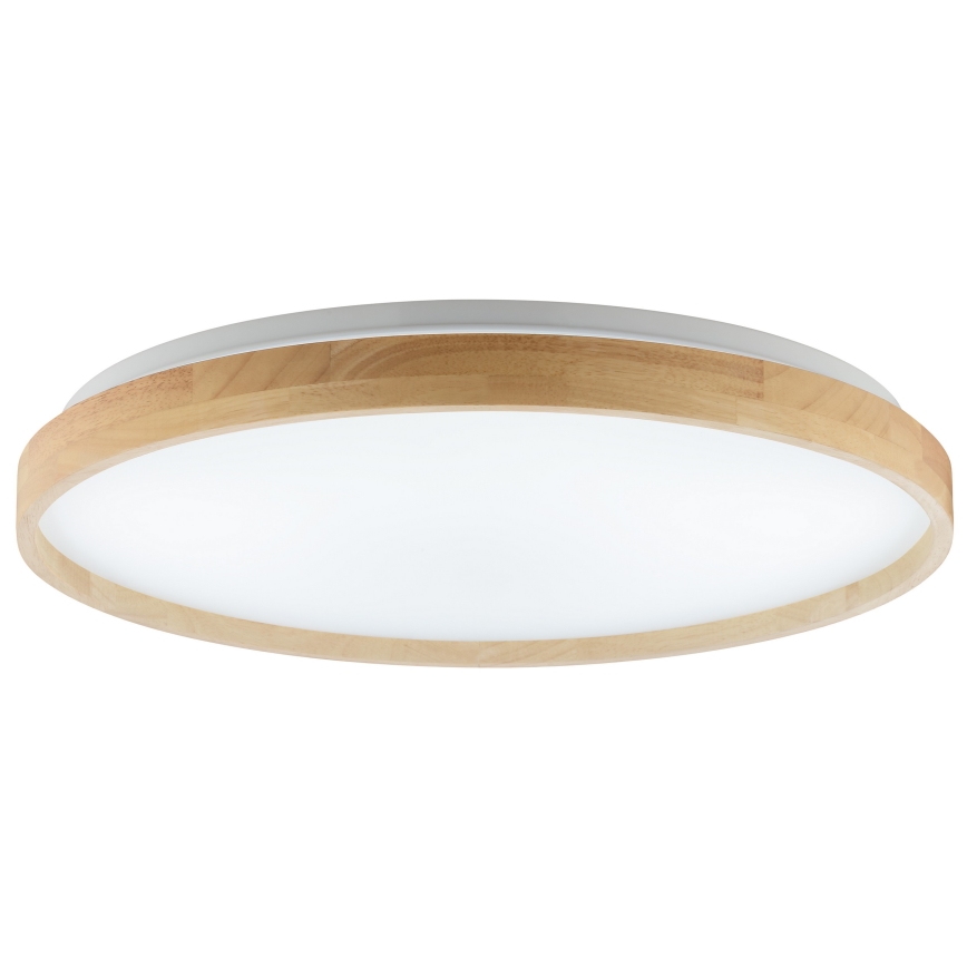 Brilliant - Dimmable ALSON LED Ceiling Light LED/17W/230V 3000-6500K diam. 49,5 cm Rubberwood + Remote Control