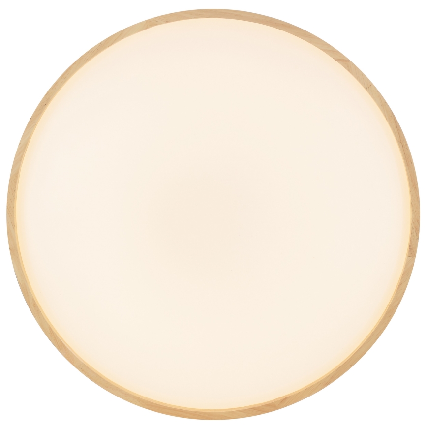 Brilliant - Dimmable ALSON LED Ceiling Light LED/17W/230V 3000-6500K diam. 49,5 cm Rubberwood + Remote Control