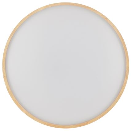 Brilliant - Dimmable ALSON LED Ceiling Light LED/17W/230V 3000-6500K diam. 49,5 cm Rubberwood + Remote Control