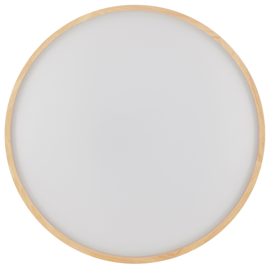 Brilliant - Dimmable ALSON LED Ceiling Light LED/17W/230V 3000-6500K diam. 49,5 cm Rubberwood + Remote Control