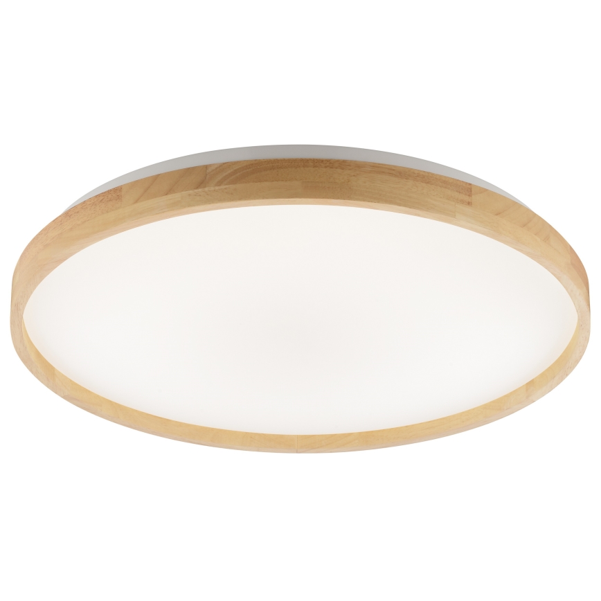 Brilliant - Dimmable ALSON LED Ceiling Light LED/21W/230V 3000-6500K Ø 49.5 cm Rubberwood + Remote Control