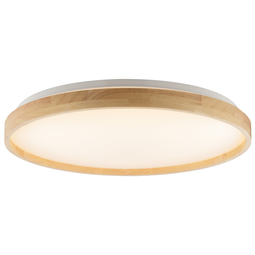 Brilliant - Dimmable ALSON LED Ceiling Light LED/21W/230V 3000-6500K Ø 49.5 cm Rubberwood + Remote Control
