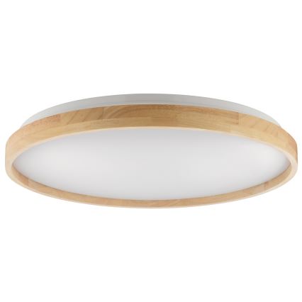 Brilliant - Dimmable ALSON LED Ceiling Light LED/21W/230V 3000-6500K Ø 49.5 cm Rubberwood + Remote Control
