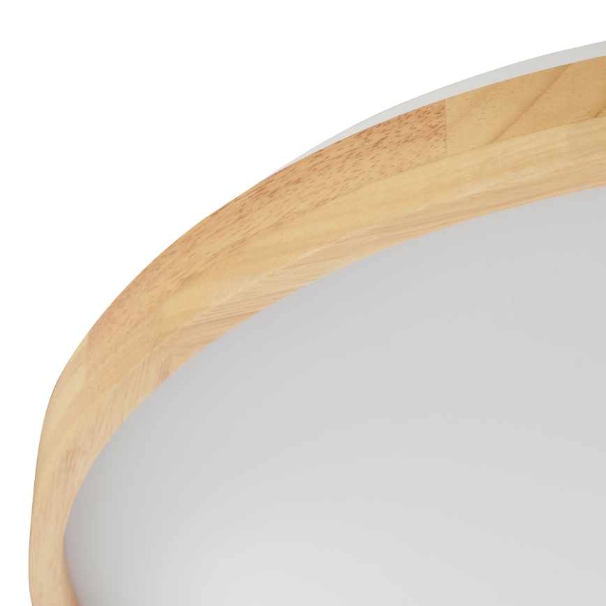 Brilliant - Dimmable ALSON LED Ceiling Light LED/21W/230V 3000-6500K Ø 49.5 cm Rubberwood + Remote Control