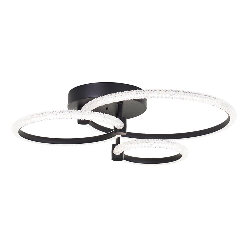 Brilliant - Dimmable LED Ceiling Light AYDIN LED/34W/230V 3000-6500K Black + Remote Control