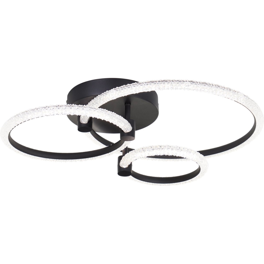 Brilliant - Dimmable LED Ceiling Light AYDIN LED/34W/230V 3000-6500K Black + Remote Control