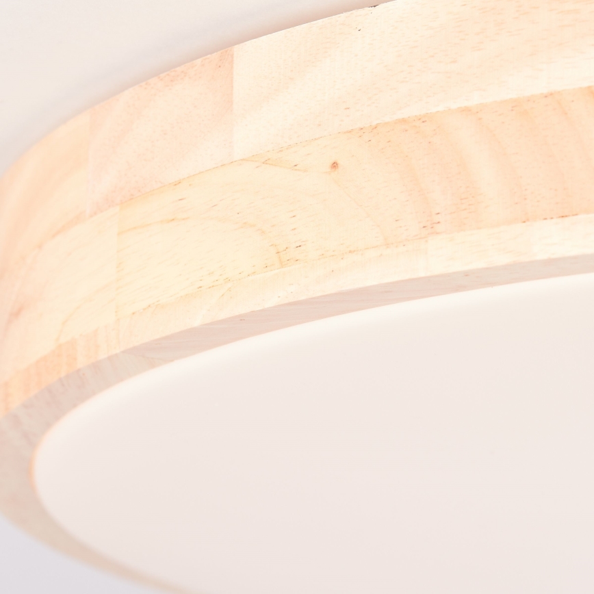 Brilliant - LED Dimmable Ceiling Light SLIMLINE LED/60W/230V 3000-6500K Ø 45 cm Rubberwood + Remote Control