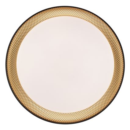 Brilliant - WALDO LED Dimmable Ceiling Light LED/24W/230V 3000-6500K Ø 38.5 cm Black/Gold + Remote Control