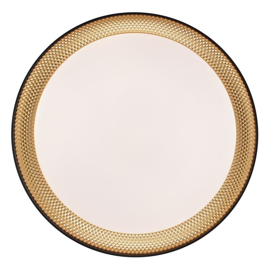 Brilliant - WALDO LED Dimmable Ceiling Light LED/24W/230V 3000-6500K Ø 38.5 cm Black/Gold + Remote Control