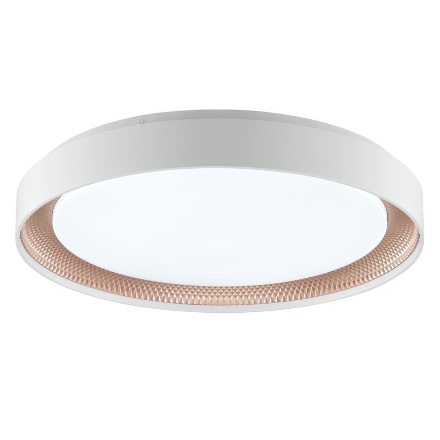 Brilliant - WALDO LED Dimmable Ceiling Light, 36W/230V, 3000–6500K, Ø 48.5 cm, White/Rose Gold + Remote Control