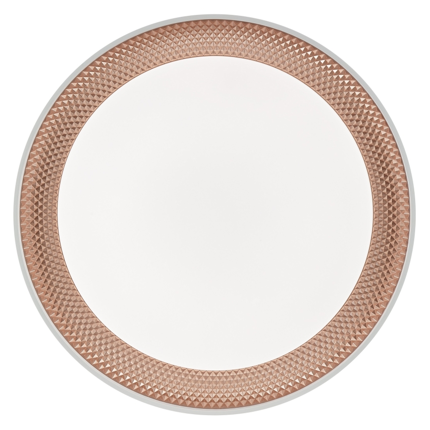Brilliant - WALDO LED Dimmable Ceiling Light, 36W/230V, 3000–6500K, Ø 48.5 cm, White/Rose Gold + Remote Control