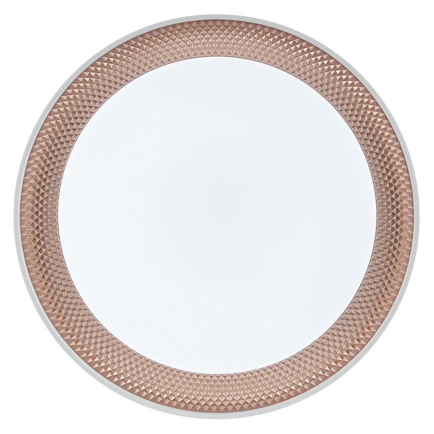 Brilliant - WALDO LED Dimmable Ceiling Light, 36W/230V, 3000–6500K, Ø 48.5 cm, White/Rose Gold + Remote Control