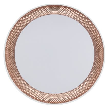 Brilliant - WALDO LED Dimmable Ceiling Light, 36W/230V, 3000–6500K, Ø 48.5 cm, White/Rose Gold + Remote Control