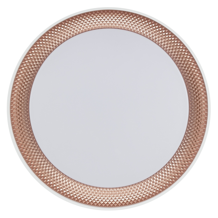 Brilliant - WALDO LED Dimmable Ceiling Light, 36W/230V, 3000–6500K, Ø 48.5 cm, White/Rose Gold + Remote Control