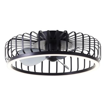 Brilliant - Dimmable LED ceiling light with fan CAPO LED/36W/230V 2700-6500K Ø 48 cm black + remote control