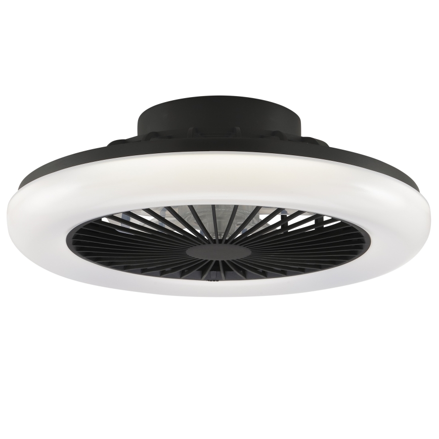 Brilliant - LED dimmable ceiling light with fan MONTERO LED/20W/230V 2700–6500K Ø 42 cm black + remote control