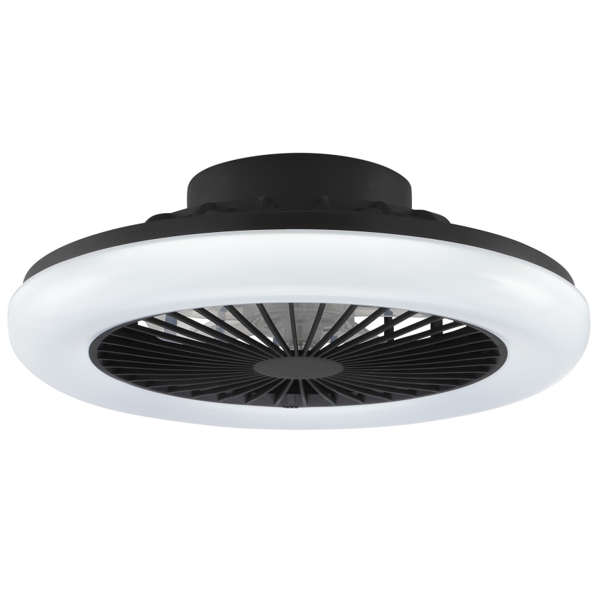 Brilliant - LED dimmable ceiling light with fan MONTERO LED/20W/230V 2700–6500K Ø 42 cm black + remote control