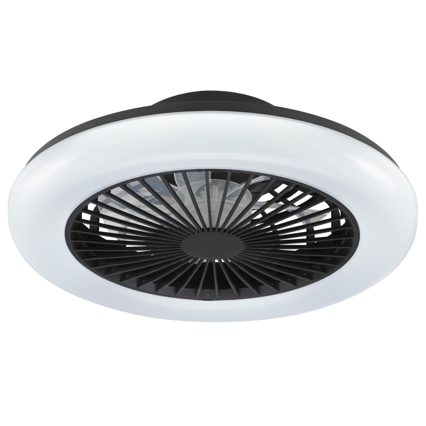Brilliant - LED dimmable ceiling light with fan MONTERO LED/20W/230V 2700–6500K Ø 42 cm black + remote control