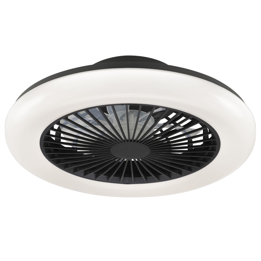 Brilliant - LED dimmable ceiling light with fan MONTERO LED/20W/230V 2700–6500K Ø 42 cm black + remote control