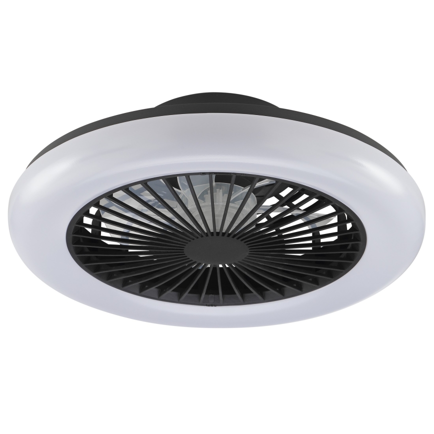 Brilliant - LED dimmable ceiling light with fan MONTERO LED/20W/230V 2700–6500K Ø 42 cm black + remote control
