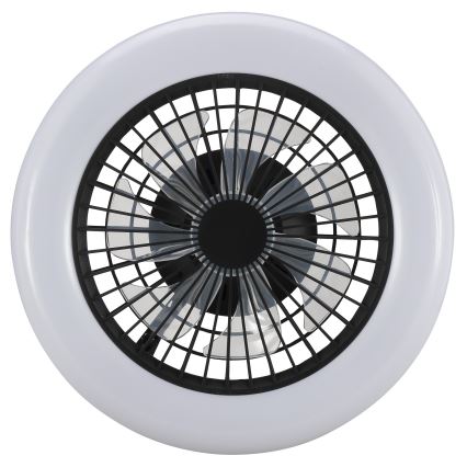 Brilliant - LED dimmable ceiling light with fan MONTERO LED/20W/230V 2700–6500K Ø 42 cm black + remote control