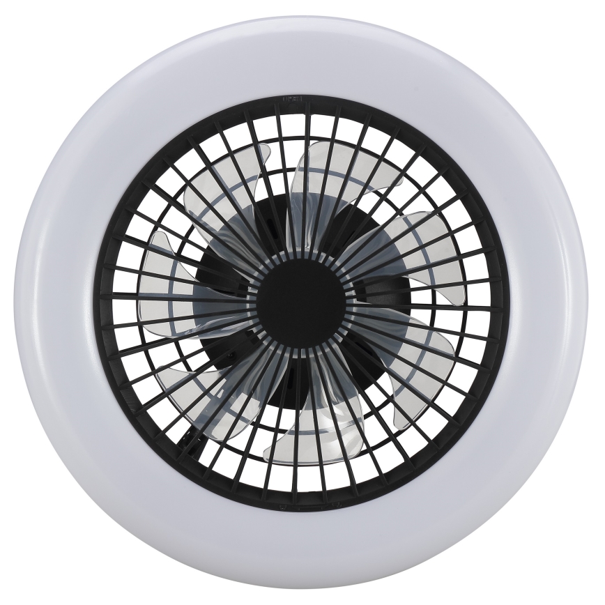 Brilliant - LED dimmable ceiling light with fan MONTERO LED/20W/230V 2700–6500K Ø 42 cm black + remote control