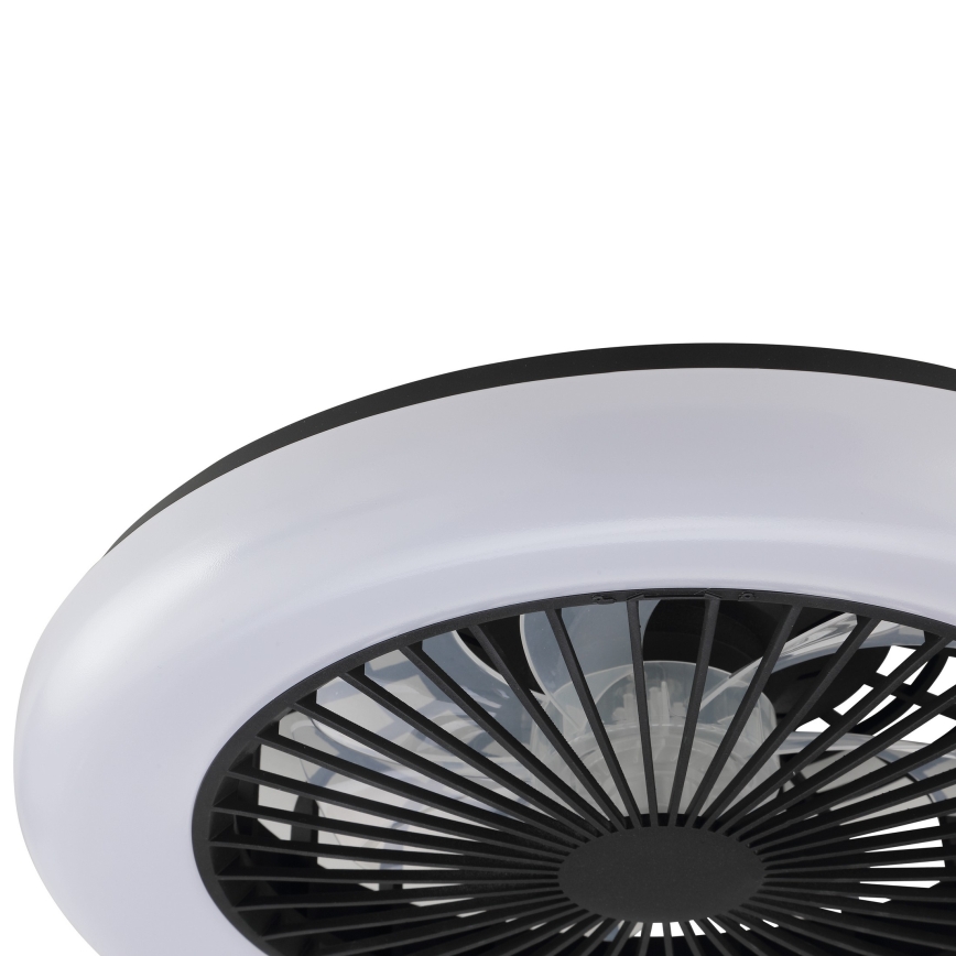 Brilliant - LED dimmable ceiling light with fan MONTERO LED/20W/230V 2700–6500K Ø 42 cm black + remote control
