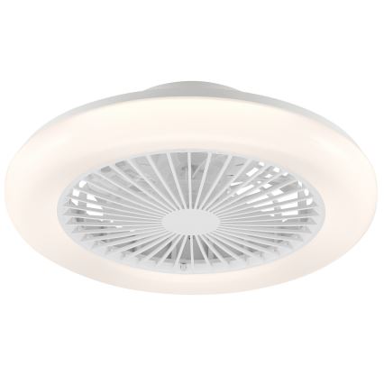 Brilliant - MONTERO LED dimmable ceiling light with fan LED/20W/230V 2700-6500K Ø42 cm white + remote control