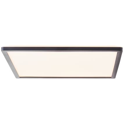 Brilliant - SORELL LED dimmable ceiling light LED/24/230V 3000-6500K 42x42 cm black with remote control