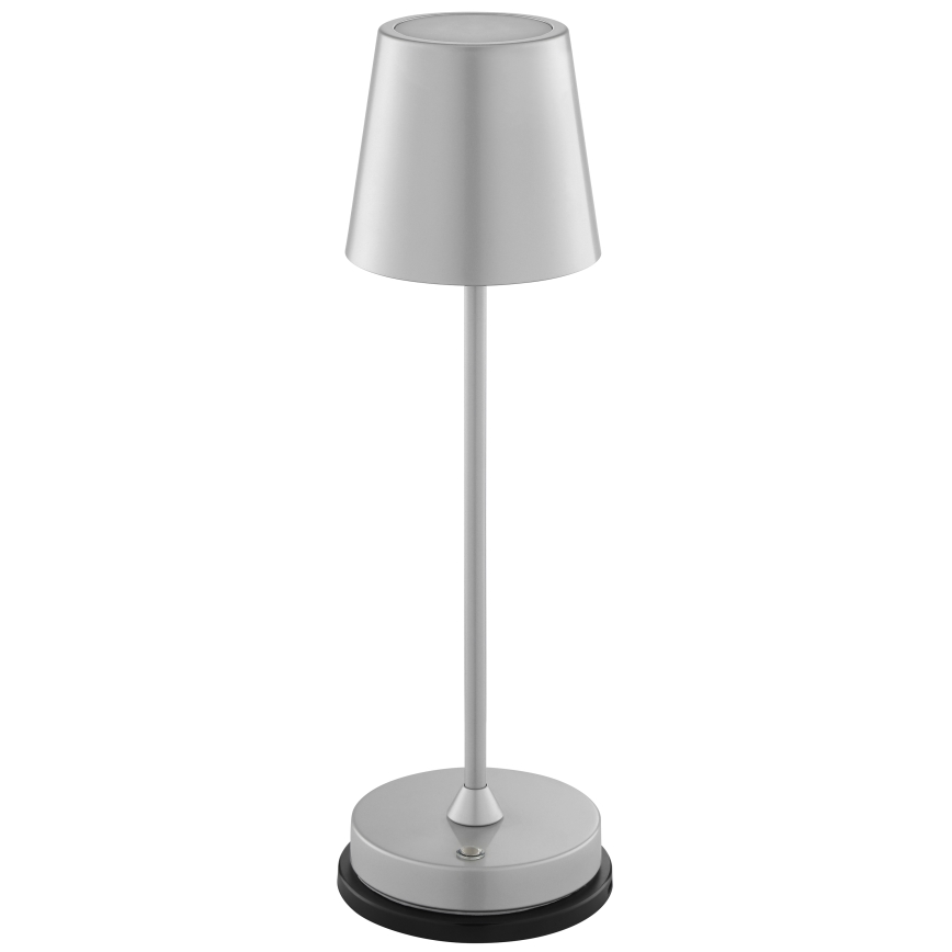 Brilliant - LED Dimmable Rechargeable Touch Outdoor Table Lamp ELORA LED/2.5W/5V 2700K 2600 mAh IP44 Silver