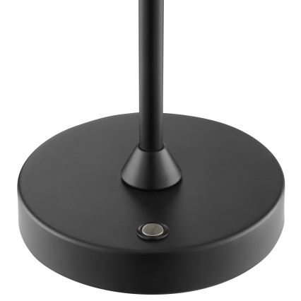 Brilliant - ELORA Dimmable Rechargeable Touch-Control LED Outdoor Table Lamp, 2.5W/5V, 2700K, 2600 mAh, IP44, Black