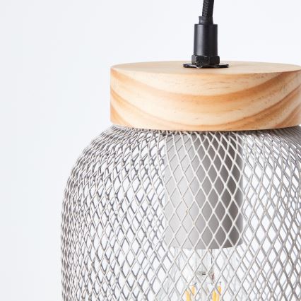 Brilliant - GIADA cable pendant 1xE27/40W/230V Ø 16 cm grey