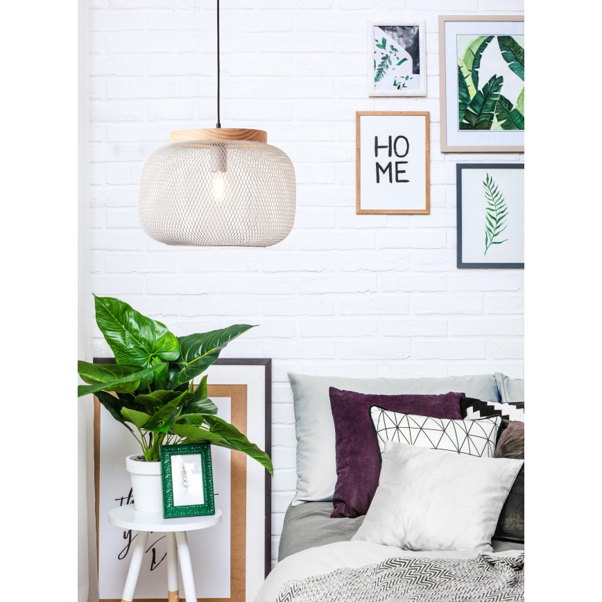 Brilliant - GIADA cable pendant lamp 1xE27/40W/230V Ø 39 cm grey