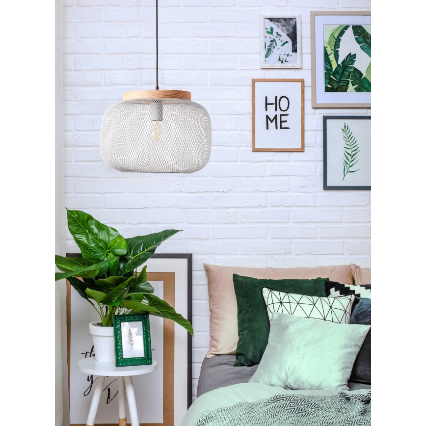 Brilliant - GIADA cable pendant lamp 1xE27/40W/230V Ø 39 cm grey