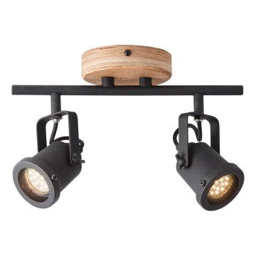 Brilliant - INGE Pine Spotlight 2x GU10/6W/230V