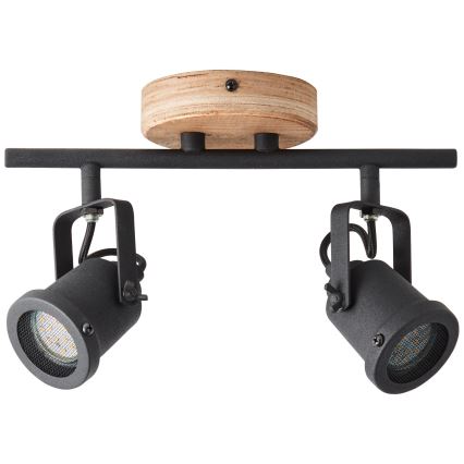 Brilliant - INGE Pine Spotlight 2x GU10/6W/230V