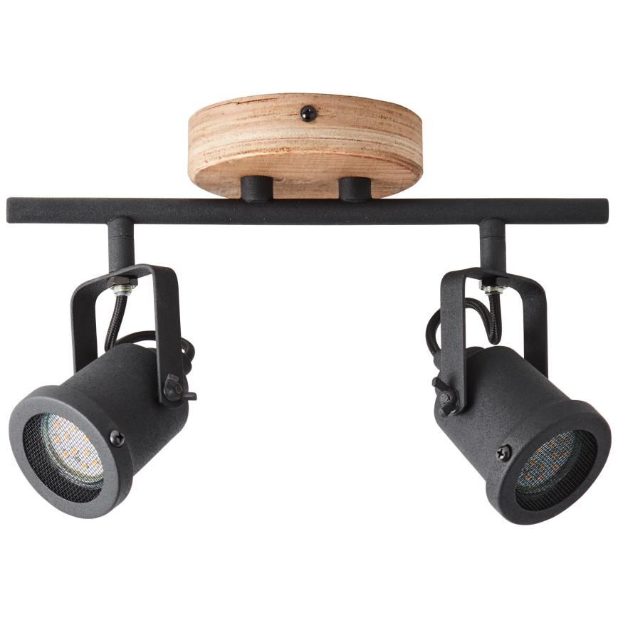 Brilliant - INGE Pine Spotlight 2x GU10/6W/230V