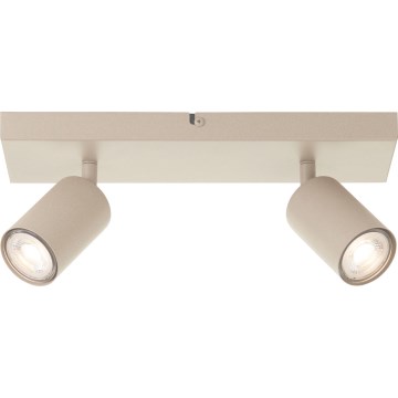 Brilliant - JELLO LED Spotlight 2xGU10/5W/230V Beige