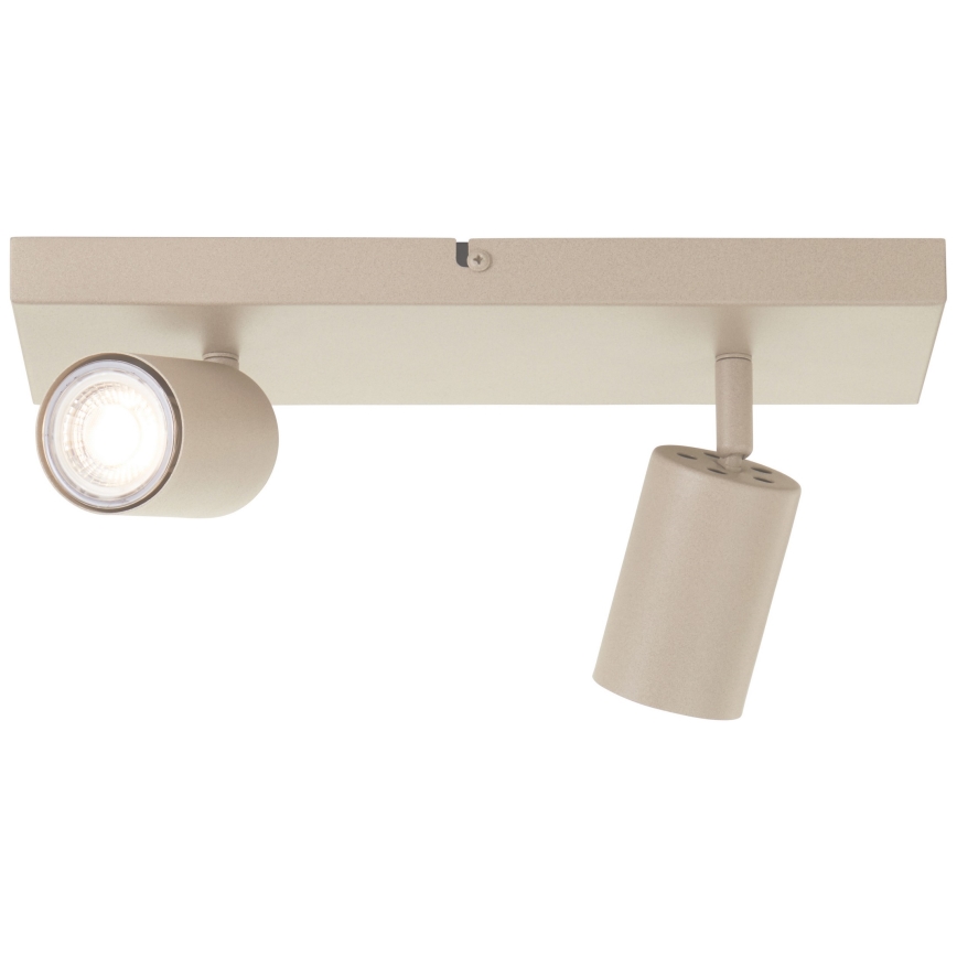 Brilliant - JELLO LED Spotlight 2xGU10/5W/230V Beige
