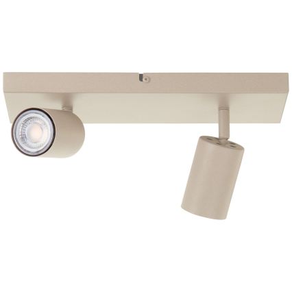 Brilliant - JELLO LED Spotlight 2xGU10/5W/230V Beige